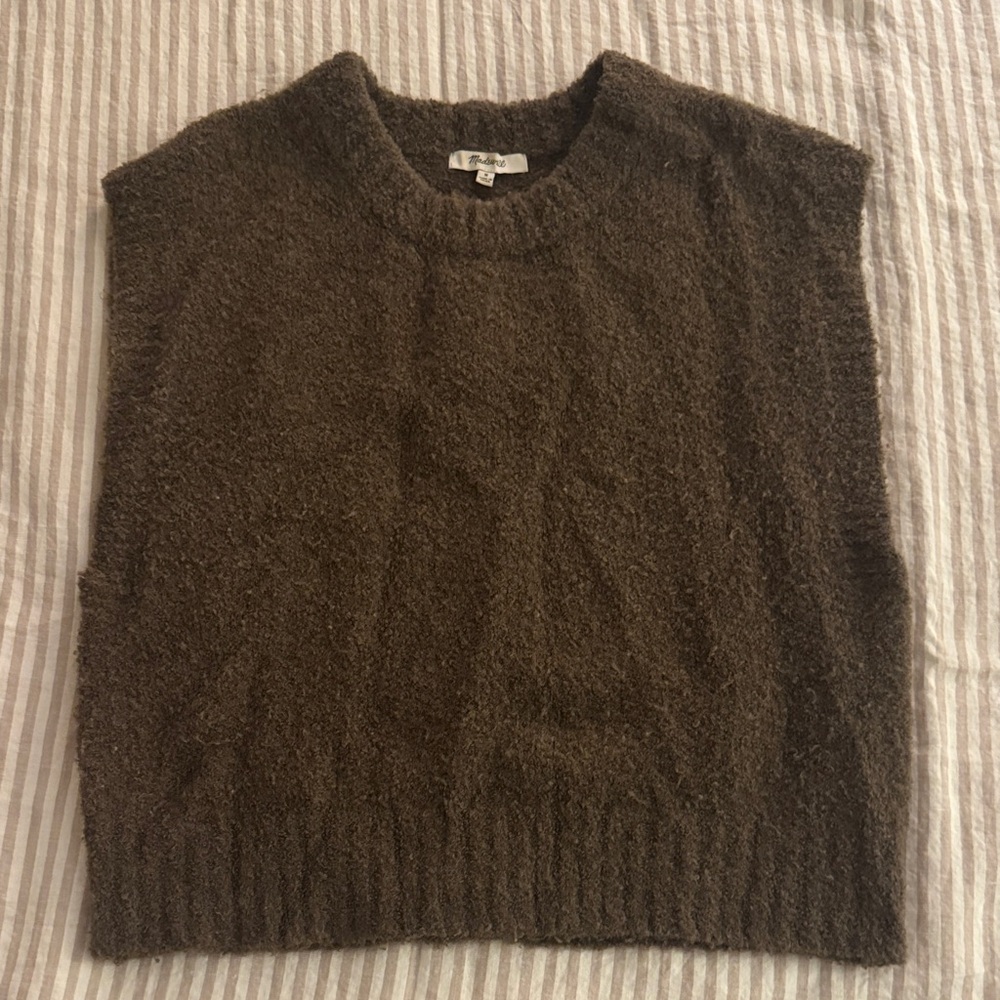 Women's Cozy Brown Crewneck Sweater